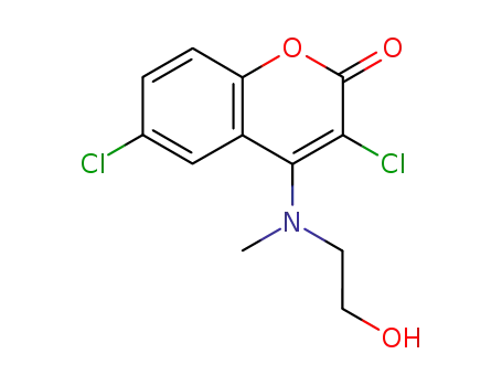 3,6-dichloro-4-[(2-hydroxyethyl)(methyl)amino]-2H-chromen-2-one