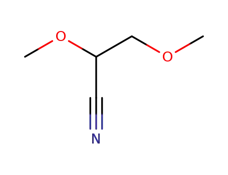 Molecular Structure of 64590-97-2 (Propanenitrile, 2,3-dimethoxy-)