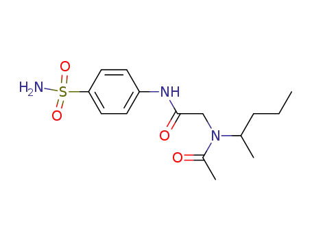 Molecular Structure of 64876-55-7 (N~2~-acetyl-N~2~-pentan-2-yl-N-(4-sulfamoylphenyl)glycinamide)