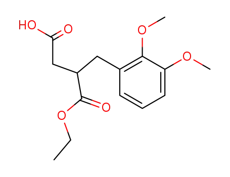 Molecular Structure of 65210-62-0 (3-(2,3-dimethoxybenzyl)-4-ethoxy-4-oxobutanoic acid)