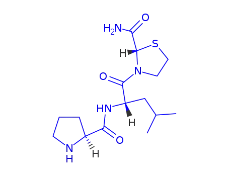 Molecular Structure of 65166-59-8 (prolyl-leucyl-thiazolidine-2-carboxamide)