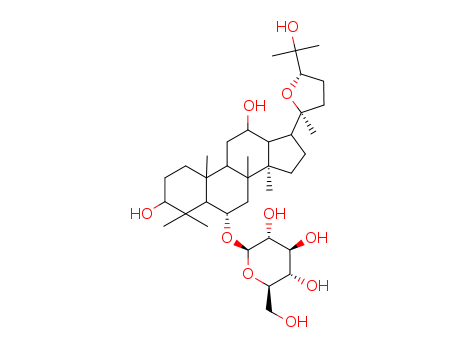 b-D-Glucopyranoside, (3b,6a,12b,24S)-20,24-epoxy-3,12,25-trihydroxydammaran-6-yl