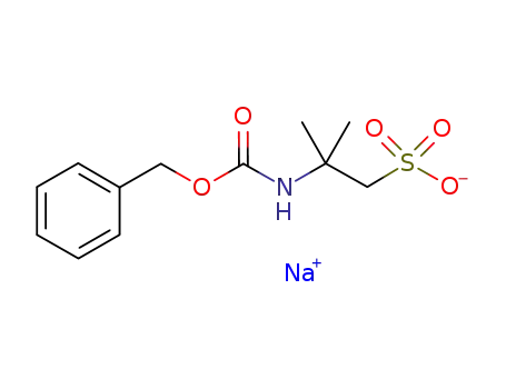 Molecular Structure of 1037833-06-9 (sodium 2-(benzyloxycarbonylamino)-2-methylpropane-1-sulfonate)