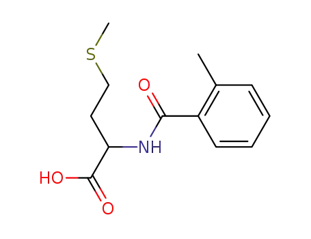 Molecular Structure of 65054-80-0 (2-[(2-METHYLBENZOYL)AMINO]-4-(METHYLTHIO)BUTANOIC ACID)