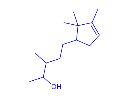 Molecular Structure of 65113-99-7 (5-(2,2,3-Trimethyl-3-cyclopentenyl)-3-methyl-pentan-2-ol)