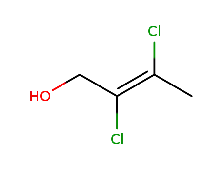 Molecular Structure of 36555-44-9 ((<i>E</i>)-2,3-dichloro-but-2-en-1-ol)