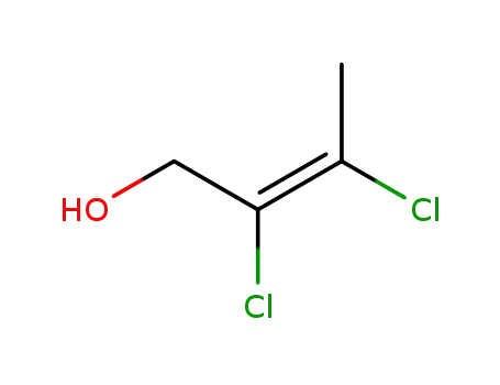 Molecular Structure of 60838-32-6 ((<i>Z</i>)-2,3-dichloro-but-2-en-1-ol)