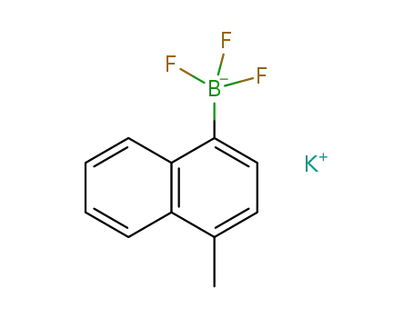 Molecular Structure of 850623-55-1 (POTASSIUM (4-METHYL-1-NAPHTHALENE)TRIFLUOROBORATE)