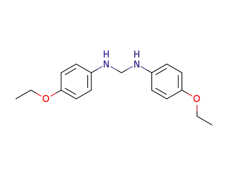 Molecular Structure of 17616-01-2 (<i>N</i>,<i>N</i>'-bis-(4-ethoxy-phenyl)-methylenediamine)