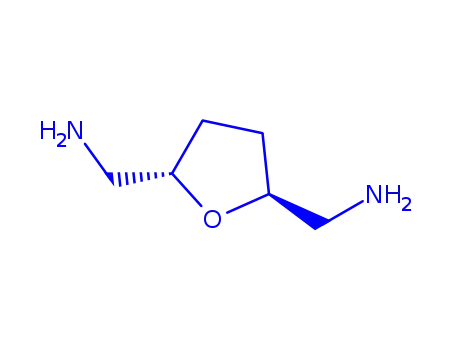 Molecular Structure of 66918-21-6 (2,5-Bis(aminomethyl)tetrahydrofuran)
