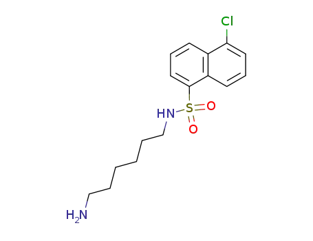 Molecular Structure of 65595-90-6 (N-(6-Aminohexyl)-5-chloro-1-naphthalenesulfonamide)