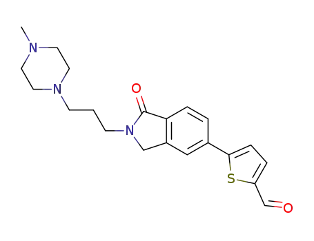 5-(2-(3-(4-methylpiperazin-1-yl)propyl)-1-oxoisoindolin-5-yl)thiophene-2-carbaldehyde
