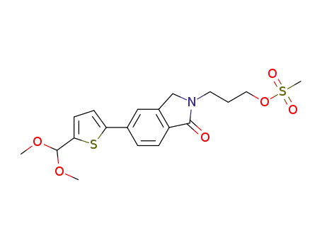 3-(5-(5-(dimethoxymethyl)thiophen-2-yl)-1-oxoisoindolin-2-yl)propyl Methanesulfonate