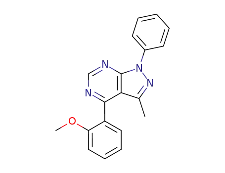 1-phenyl-3-methyl-4-(o-anisyl)pyrazolo<3,4-d>pyrimidine