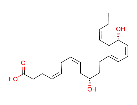 Molecular Structure of 660430-03-5 (4,7,11,13,15,19-Docosahexaenoic acid, 10,17-dihydroxy-,
(4Z,7Z,11E,13E,15Z,17S,19Z)-)