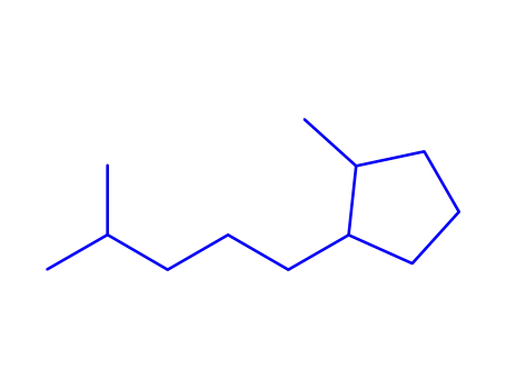Molecular Structure of 66553-50-2 (TRANS-1-METHYL-2(4-METHYLPENTYL)CYCLOPENTANE)