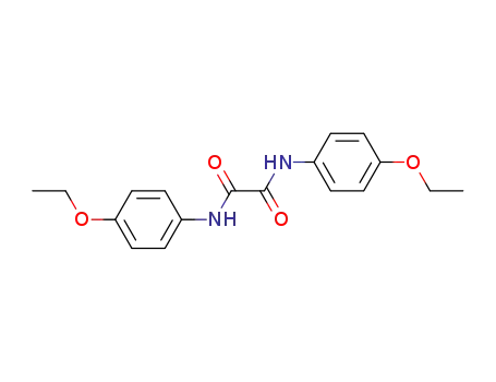 Molecular Structure of 3551-76-6 (<i>N</i>,<i>N</i>'-bis-(4-ethoxy-phenyl)-oxalamide)