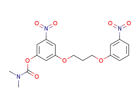 Molecular Structure of 13944-86-0 (1-dimethylcarbamoyloxy-3-nitro-5-[3-(3-nitro-phenoxy)-propoxy]-benzene)