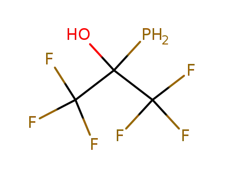 Molecular Structure of 3356-52-3 (2-Propanol, 1,1,1,3,3,3-hexafluoro-2-phosphino-)
