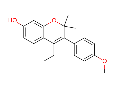2,2-Dimethyl-3-(4-methoxyphenyl)-4-ethyl-2H-1-benzopyran-7-ol