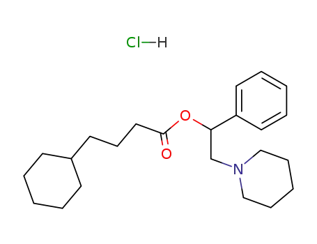 4-cyclohexyl-butyric acid-(1-phenyl-2-piperidino-ethyl ester); hydrochloride