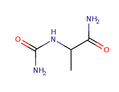Molecular Structure of 39121-77-2 (α-ureido-propionamide)