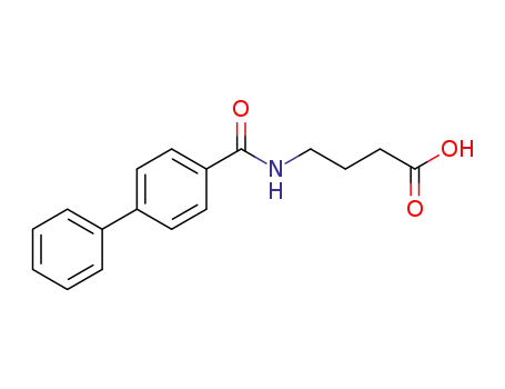 Molecular Structure of 52558-72-2 (Butanoic acid, 4-[([1,1'-biphenyl]-4-ylcarbonyl)amino]-)