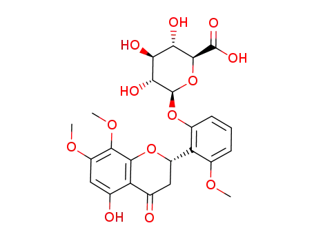 2(S)-5,2'-dihydroxy-7,8,6'-trimethoxyflavanone 2'-O-β-D-glucuronopyranoside