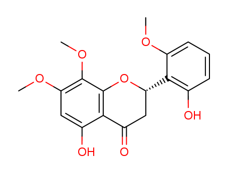 4H-1-Benzopyran-4-one, 2,3-dihydro-5-hydroxy-2-(2-hydroxy-6-methoxyphenyl)-7,8-dimethoxy-, (S)-