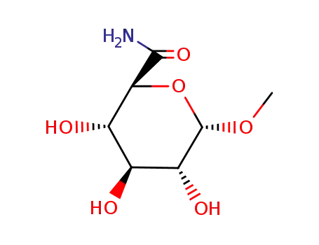 Molecular Structure of 27531-18-6 (<i>O</i><sup>1</sup>-methyl-α-D-glucopyranuronic acid amide)