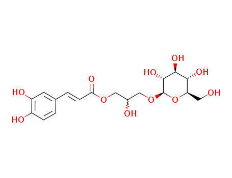 [(S)-3-[[(2E)-3-(3,4-Dihydroxyphenyl)-1-oxo-2-propenyl]oxy]-2-hydroxypropyl]β-D-glucopyranoside