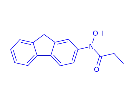 Molecular Structure of 52663-84-0 (N-(9H-fluoren-2-yl)-N-hydroxypropanamide)