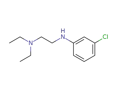 Molecular Structure of 5442-49-9 (N-(3-chlorophenyl)-N,N-diethyl-ethane-1,2-diamine)