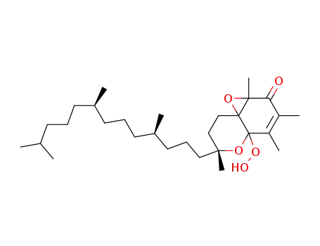 Molecular Structure of 186429-17-4 (4a,5-epoxy-8a-hydroperoxy-α-tocopherone)