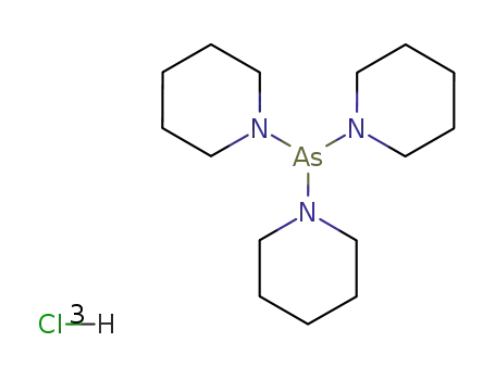 Molecular Structure of 67360-94-5 (Piperidine,1,1',1''-arsinidynetris-, trihydrochloride (9CI))