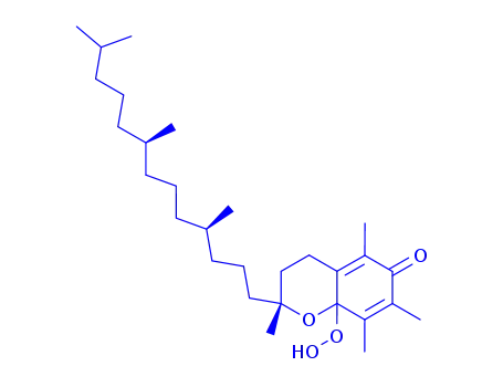 Molecular Structure of 1133295-25-6 (8a-hydroperoxy-α-tocopherone)