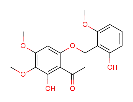 4H-1-Benzopyran-4-one,
2,3-dihydro-5-hydroxy-2-(2-hydroxy-6-methoxyphenyl)-6,7-dimethoxy-