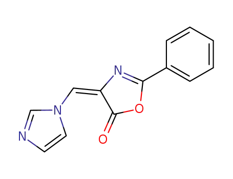 5(4H)-Oxazolone, 4-(1H-imidazol-1-ylmethylene)-2-phenyl-