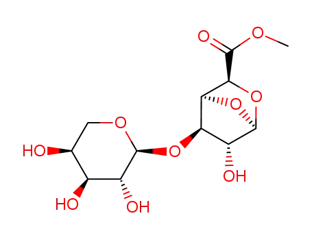 (1S,3S,4S,5R,6R)-6-Hydroxy-5-((2S,3R,4S,5S)-3,4,5-trihydroxy-tetrahydro-pyran-2-yloxy)-2,7-dioxa-bicyclo[2.2.1]heptane-3-carboxylic acid methyl ester