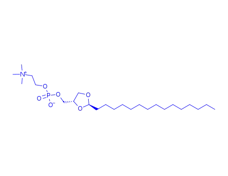 Molecular Structure of 68124-68-5 (trimethyl[2-[[oxido[(2-pentadecyl-1,3-dioxolan-4-yl)methoxy]phosphinyl]oxy]ethyl]ammonium)