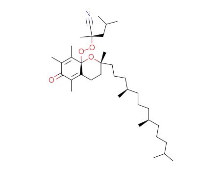 Molecular Structure of 121250-11-1 (<8a(R),2'(S)>-8a-<(2,4-dimethyl-1-nitrilopent-2-yl)dioxy>tocopherone)