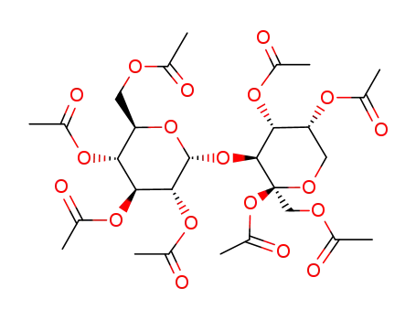 <i>O</i><sup>1</sup>,<i>O</i><sup>2</sup>,<i>O</i><sup>4</sup>,<i>O</i><sup>5</sup>-Tetraacetyl-<i>O</i><sup>3</sup>-(tetra-<i>O</i>-acetyl-α-D-glucopyranosyl)-β-D-fructopyranose