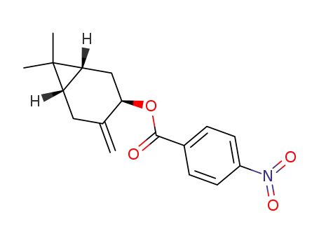 4-Nitro-benzoat von (-)-(1S:4R:6R)-4-Hydroxy-Δ<sup>3(10)</sup>-carven