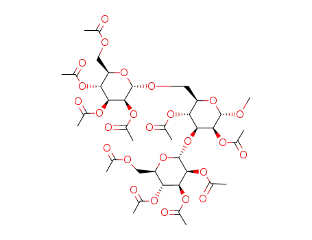 methyl 2,3,4,6-tetra-O-acetyl-α-D-mannopyranosyl-(1->3)-[2,3,4,6-tetra-O-acetyl-α-D-mannopyranosyl-(1->6)]-2,4-di-O-acetyl-α-D-mannopyranoside