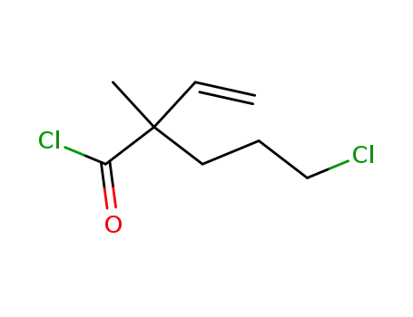 Molecular Structure of 193818-73-4 (Pentanoyl chloride, 5-chloro-2-ethenyl-2-methyl-)