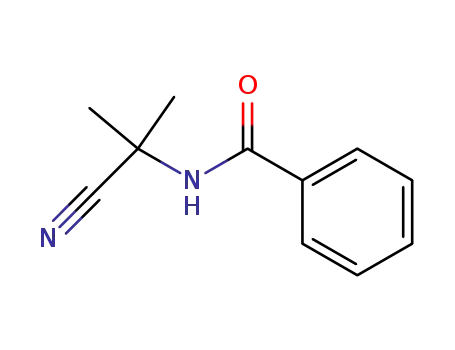 Molecular Structure of 54016-31-8 (Benzamide, N-(1-cyano-1-methylethyl)-)