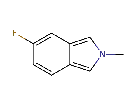 Molecular Structure of 69189-20-4 (2H-Isoindole,5-fluoro-2-methyl-(9CI))