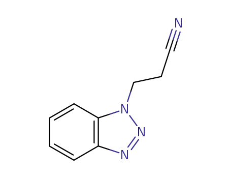 Molecular Structure of 6946-09-4 (3-(1H-benzotriazol-1-yl)propanenitrile)