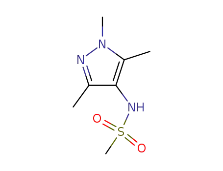 Molecular Structure of 53483-73-1 (N-(1,3,5-Trimethyl-1H-pyrazol-4-yl)methanesulfonamide)