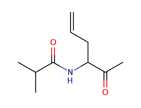 Propanamide,  N-(1-acetyl-3-butenyl)-2-methyl-  (9CI)
